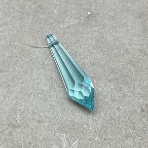 Faceted Aqua Crystal Prism Chandelier Icicle Suncatcher/Pendant